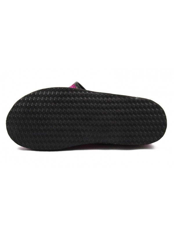 Babouche Berbère Authentique - Extrémité Arrondie - En Cuir Violet fuschia