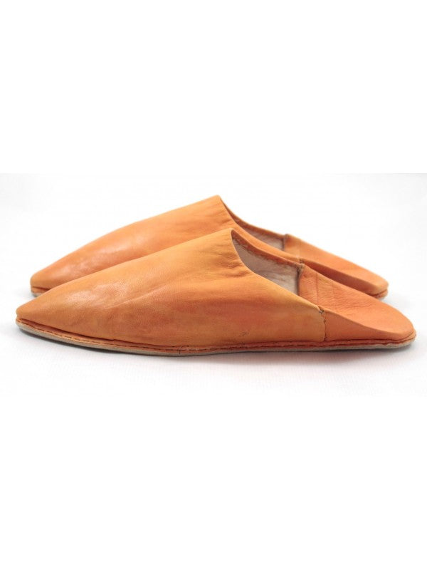 Babouche Homme en Cuir Marron Clair: Élégance Authentique avec Mule Pointue et Confort Exceptionnel