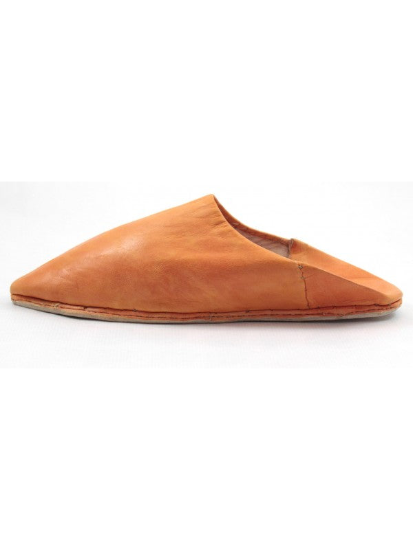 Babouche Homme en Cuir Marron Clair: Élégance Authentique avec Mule Pointue et Confort Exceptionnel