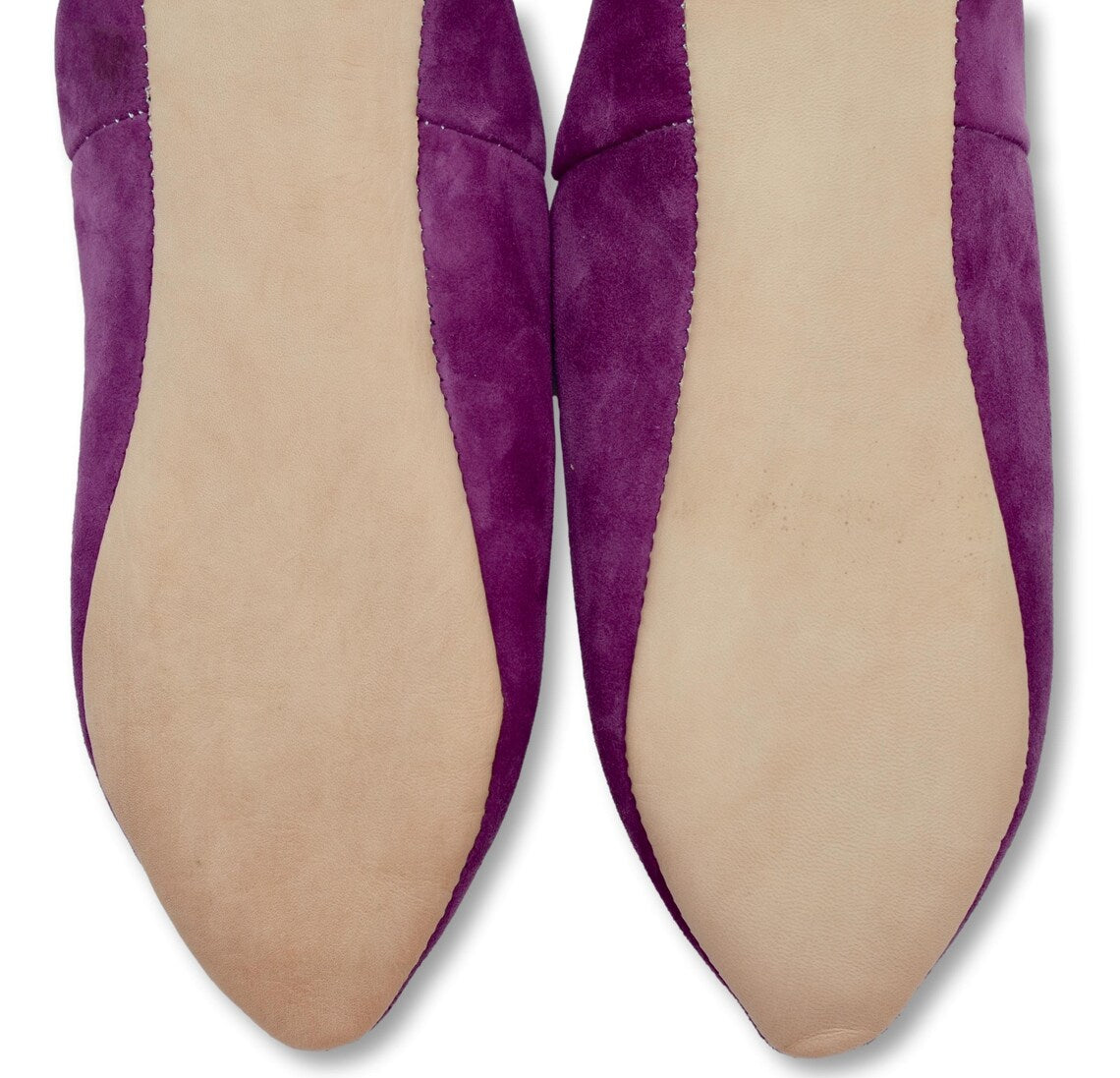 Babouches en Daim Violet pour Femme : Confort, Élégance Durable, et Charme Artisanal avec Bout Pointu