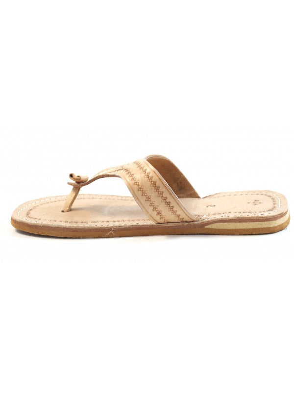 Tongs Marocaines en Cuir pour Homme Beige naturel : Confort et Élégance Artisanaux