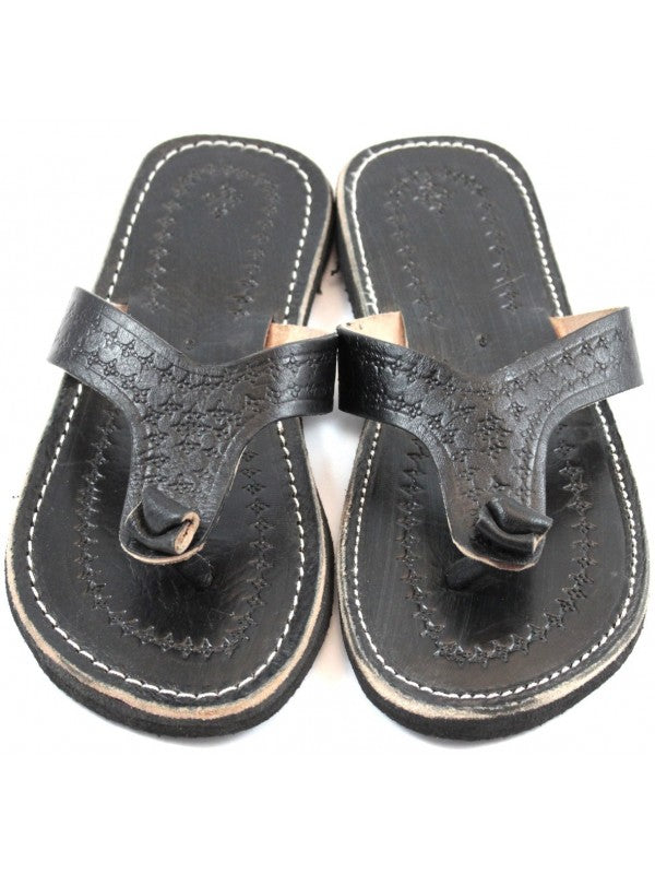 Tongs Marocaines en Cuir pour Homme : Confort et Élégance Artisanaux