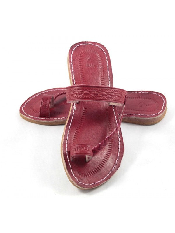 Sandales Marocaines en Cuir de Vache Rose: Élégance et Confort pour Femmes